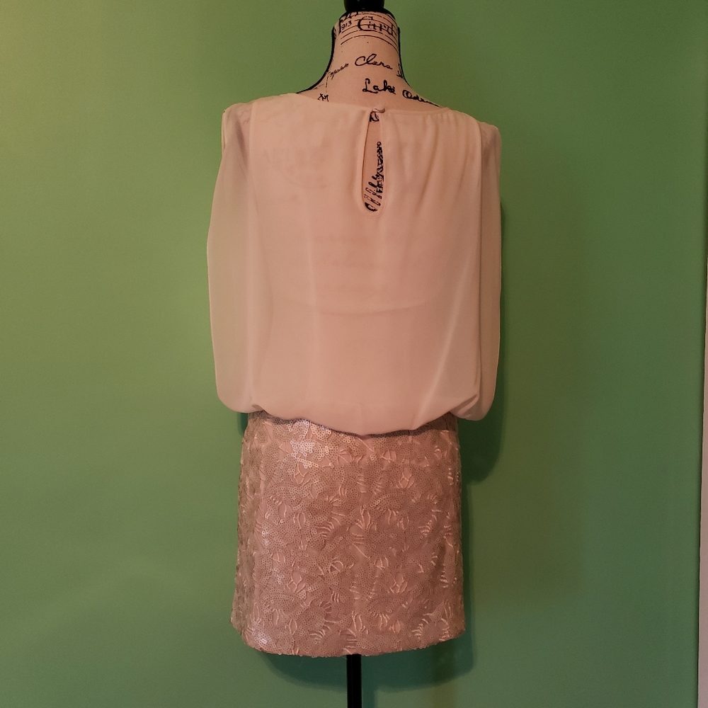 Aidan by Adian Mattox Blouson Dress / Sequin Mini2 - Picture 6 of 8